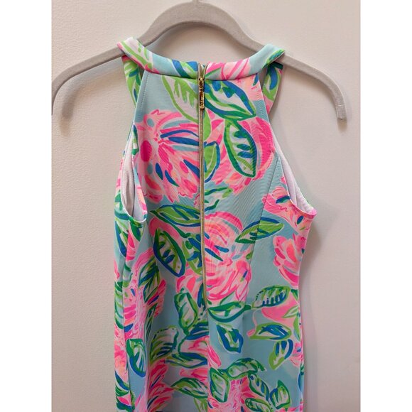 Lilly Pulitzer Girls Size 12 Floral Scalloped Hem Dress Multicolor Polyester & S - Picture 5 of 6